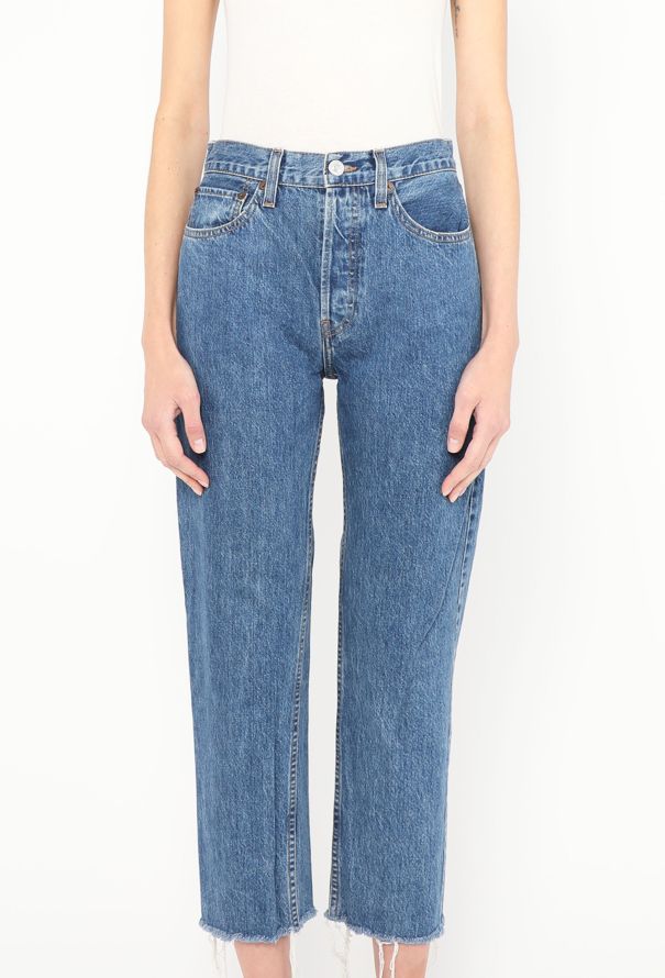 Re/Done '70s Stove Pipe' Jeans Blue dark - 3