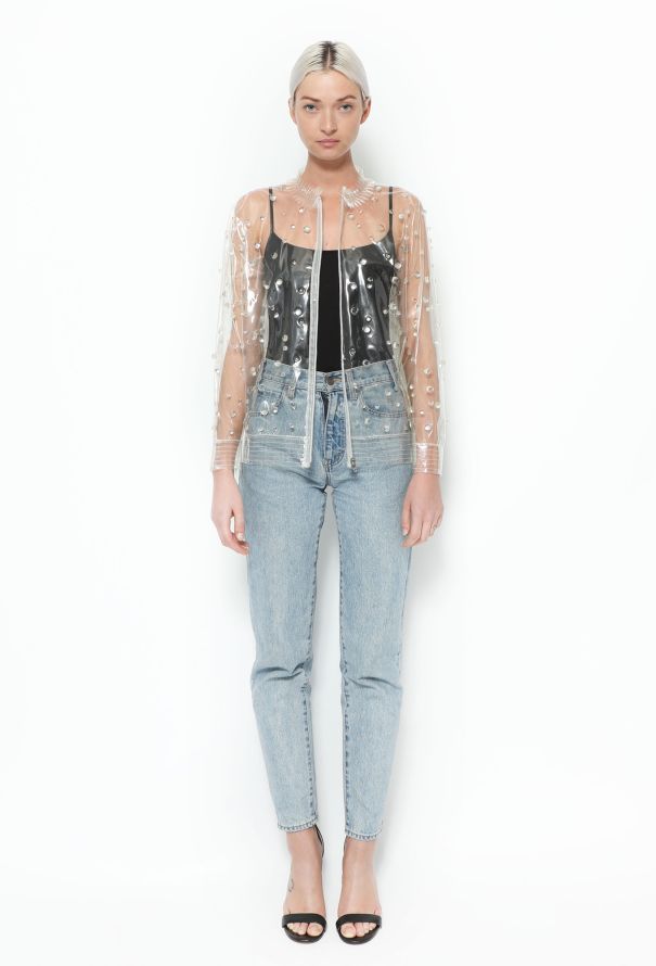 Chanel S/S 2018 Embellished PVC Raincoat - 1