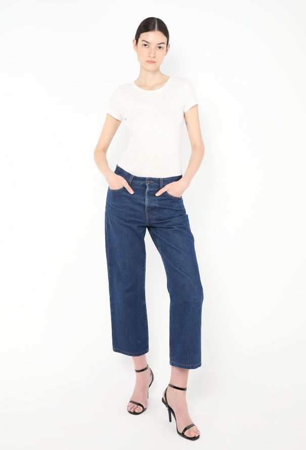 The Row Borjis Low-Rise Cropped Straight-Leg Jeans - 1