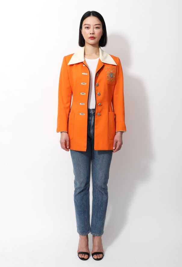 Exquisite Vintage Jacque Fath Collegiate Jacket - 3