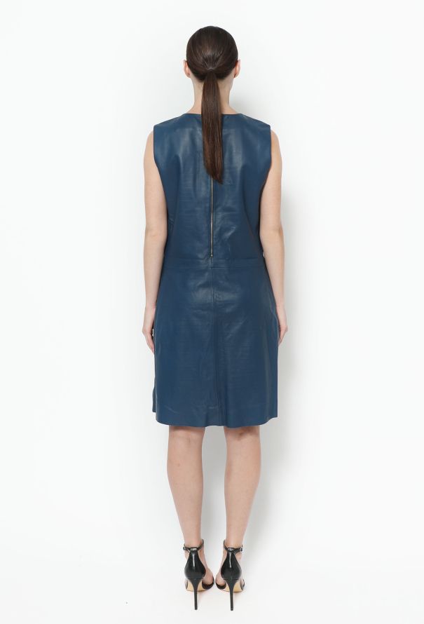 Louis Vuitton S/S 2014 Striped Leather Dress - 4