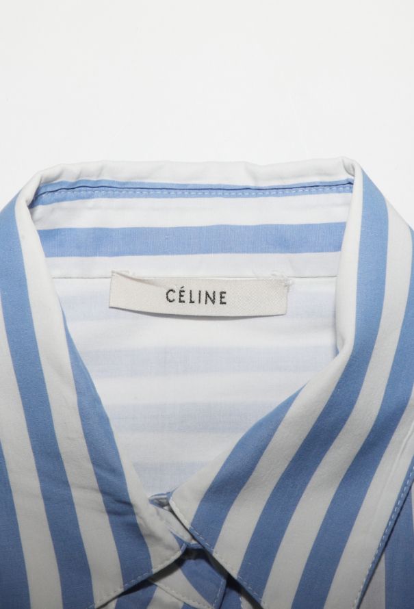 Céline Striped Wrap Shirt, Resort 2016 - 8