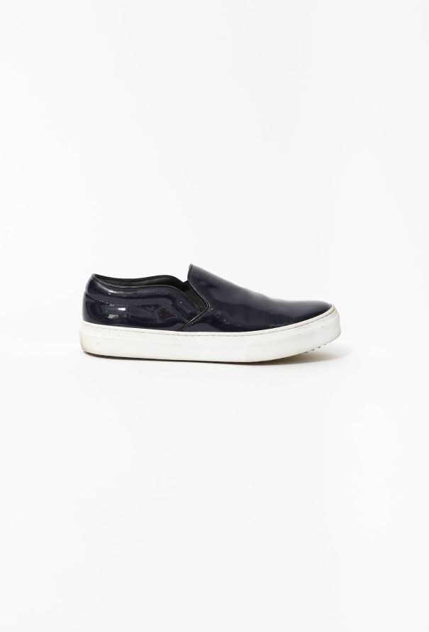 Céline 2014 Patent Slip-On Sneakers Dark blue - 1