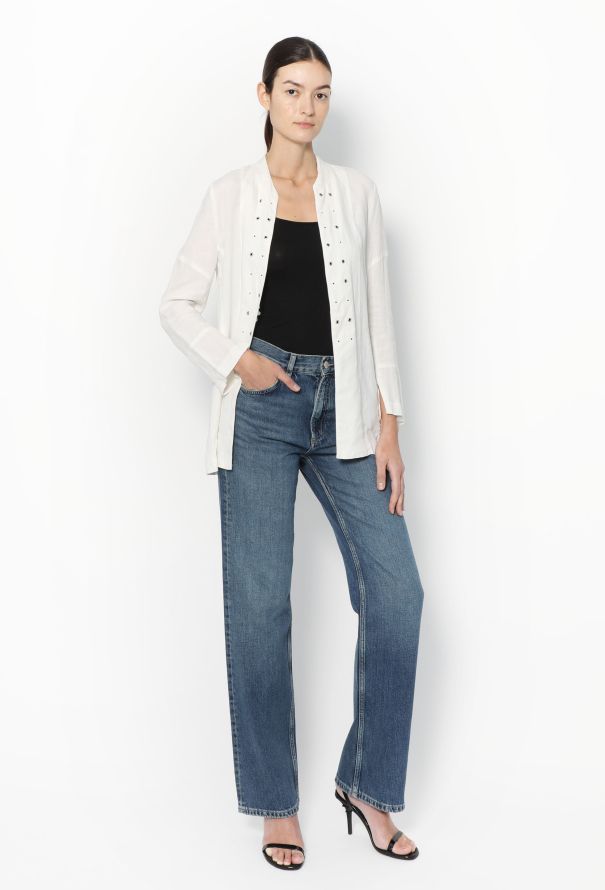 Helmut Lang '90s Cotton Eyelet Top - 3