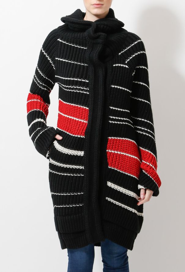 Balenciaga 2009 Oversized Striped Cardigan - 1