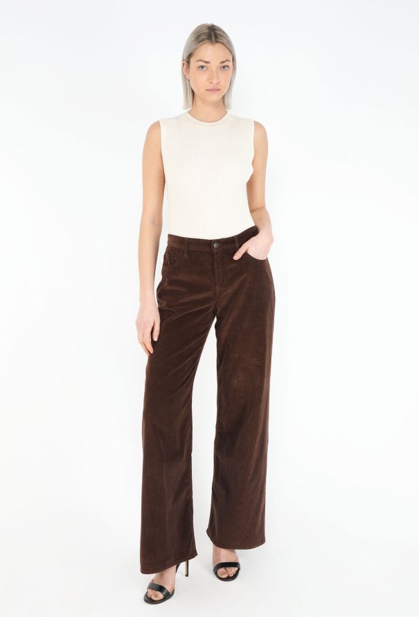 The Row Brown Corduroy  Trousers Eglitta - S/S 2025 - 4