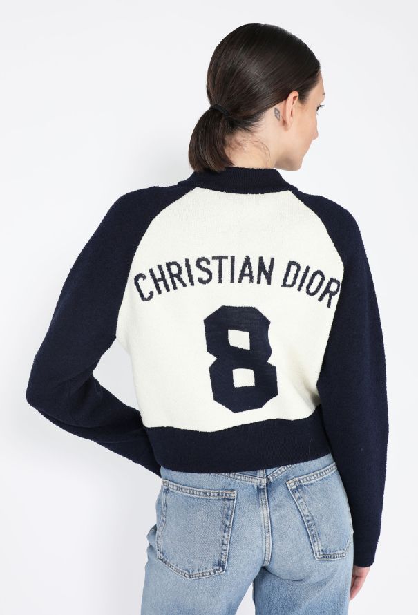 Dior Cropped Knit Bomber Jacket, 2022 - 1