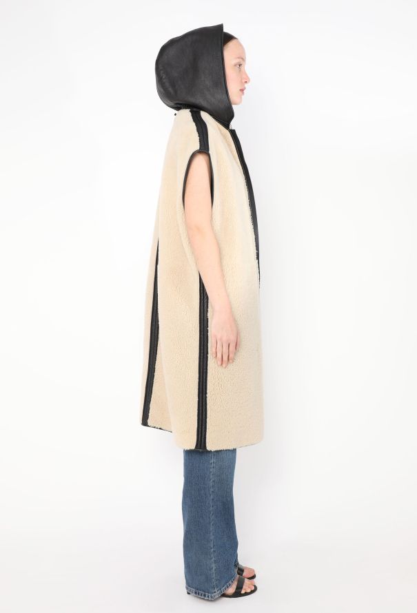 Céline Fall 2010 Shearling Hooded Vest - 7