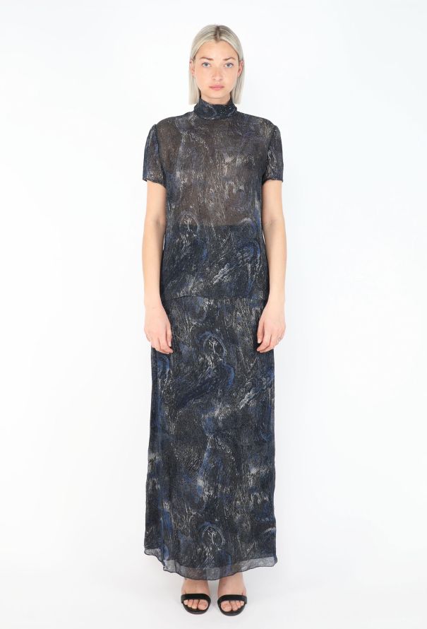 Emanuel Ungaro Iridescent Maxi Skirt Ensemble, 2000 - 3