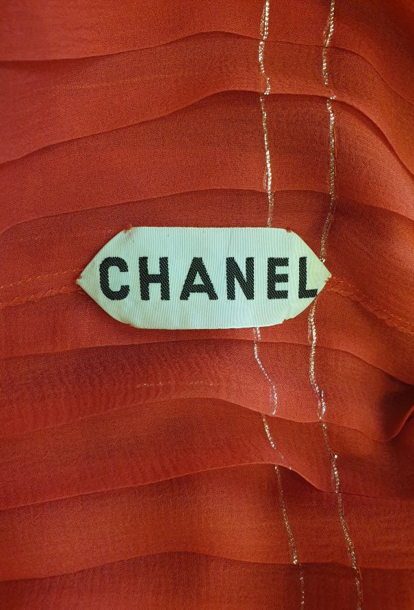 Chanel 60s Haute Couture Silk Dress - 6