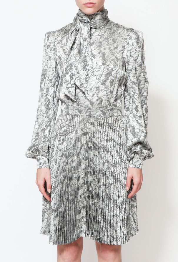 Azzaro F/W 2010 Silk Lavallière Dress - 3