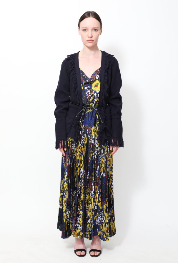 Sacai Pre-Fall 2018 Pleated Cardigan Dress - 1
