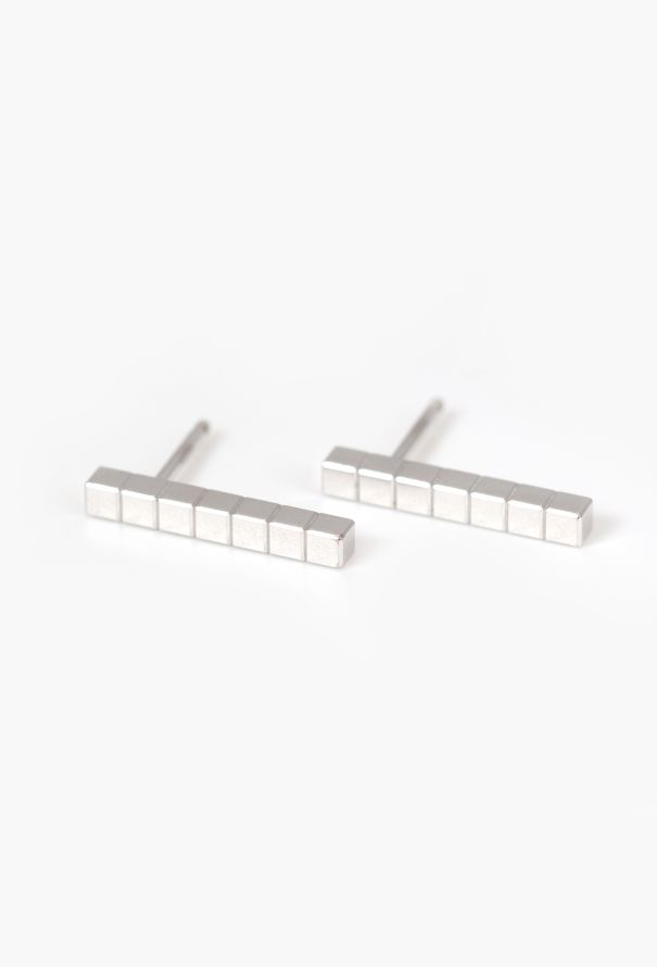 Chopard 18k White Gold Ice Cube Earrings - 3