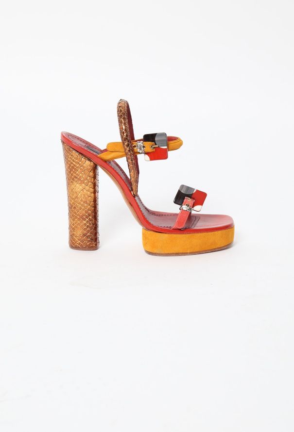 Marc Jacobs S/S 2011 Metallic Snake Sandals - 1