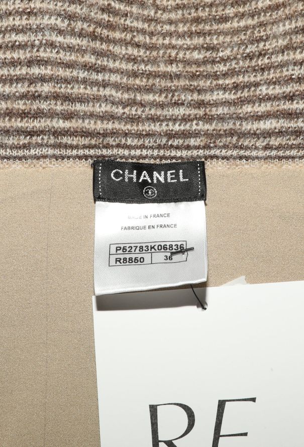 Chanel F/W 2015 Striped Mohair Turtleneck - 6