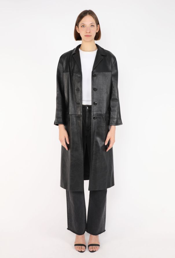 Prada Lambskin Notched Coat, 2019 - 1