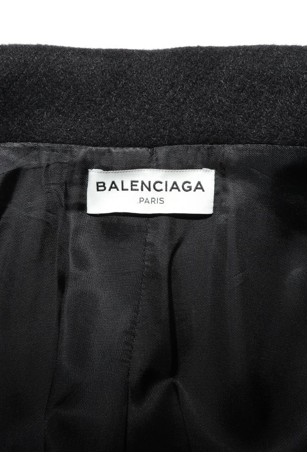 Balenciaga Felted Notched Oversized Coat - 7