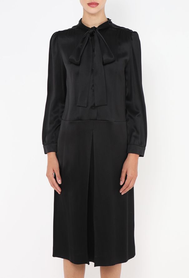 Prada F/W 2014 Charmeuse Lavallière Dress - 3