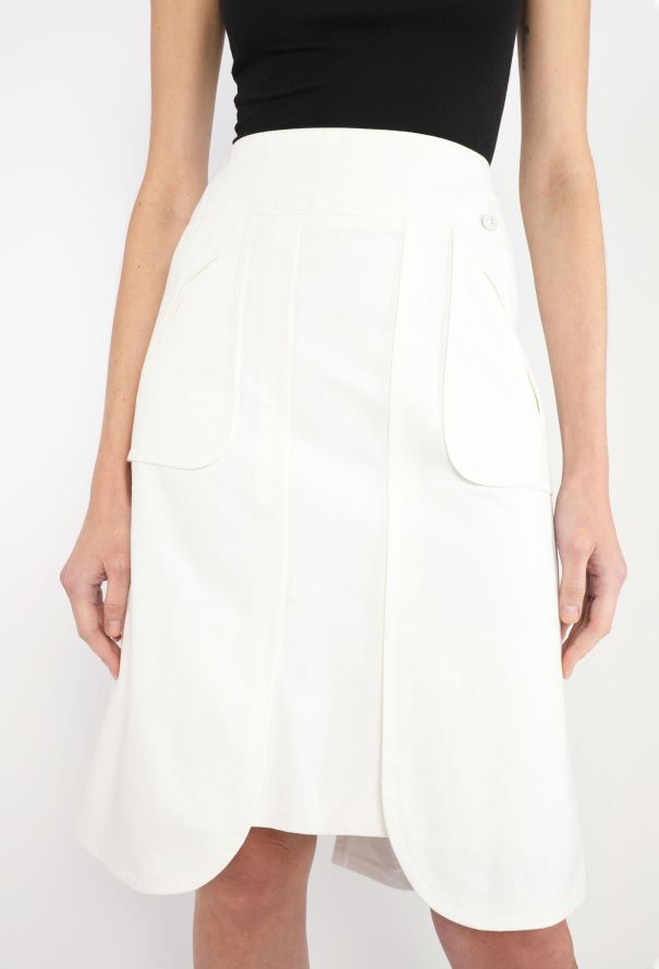 Chanel Resort 2014 Denim 'CC' Skirt - 3