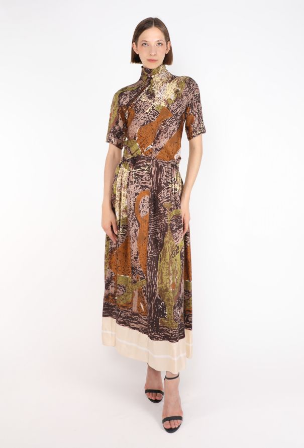 Céline Printed Silk Maxi Dress, Resort 2018 - 3