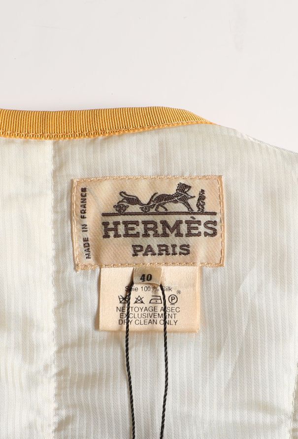 Hermès '70s ’Traité des Armes’ Silk Vest - 5