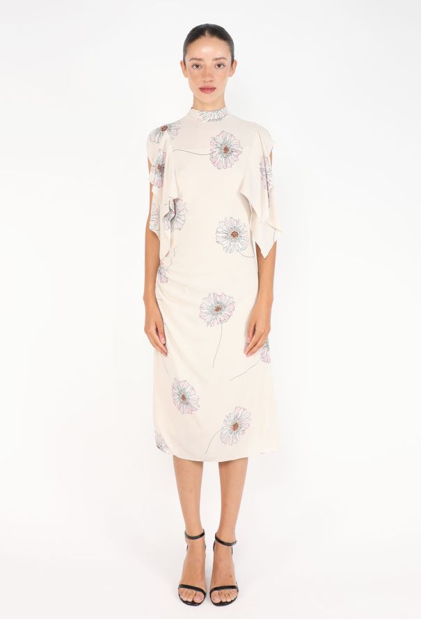 Prada Floral Printed Crêpe Dress, 2024 - 1