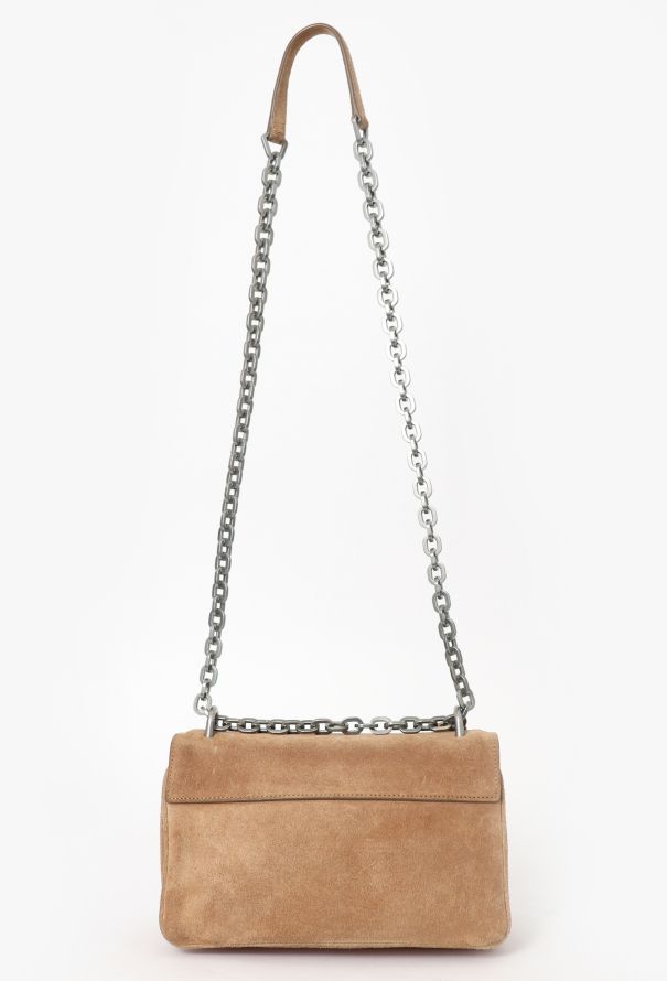 Prada Brown Suede Shoulder Bag - 3