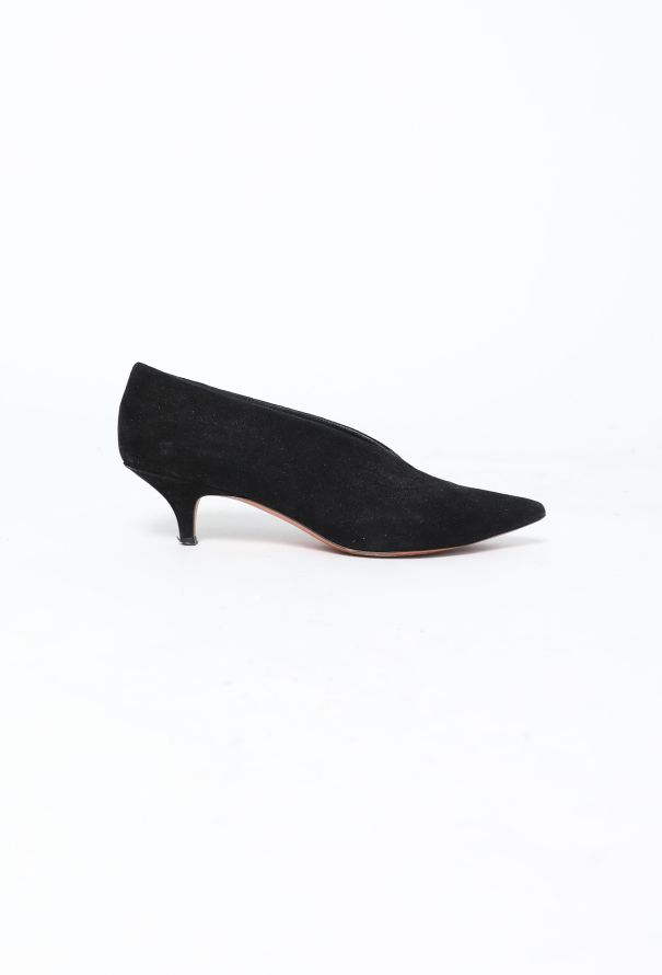 Céline Pre-Fall 2015 Suede Slit Heels - 1