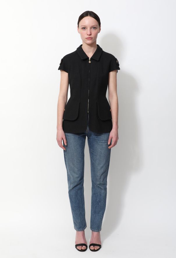 Chanel CC' Tweed Sleeveless Top - 2