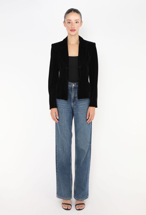 Saint Laurent F/W 2002 Tailored Velvet Blazer - 6