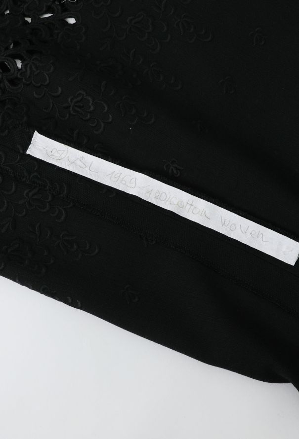 Saint Laurent Collector 1969 Haute Couture Lace Dress - 9