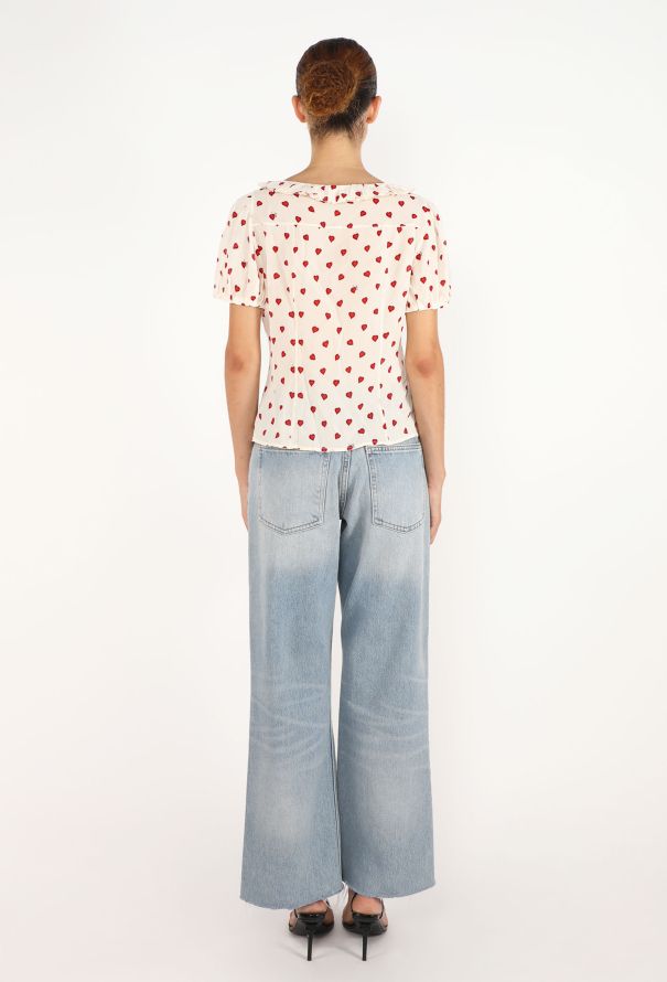 Prada Re-edition 2000 Heart Print Blouse - 4