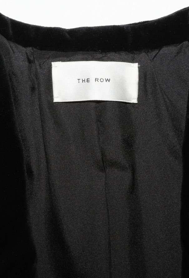 The Row 2022 Jerry Velvet Brooch Jacket - 5