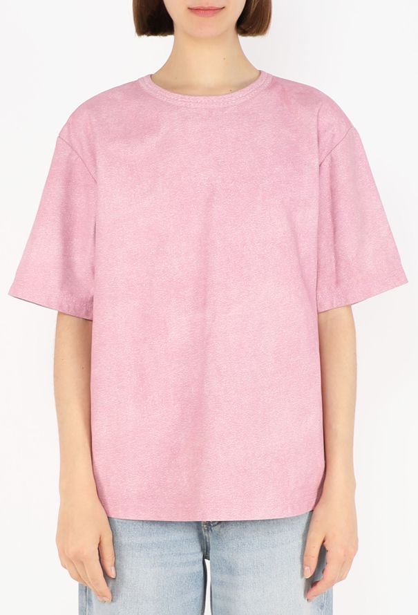 Bottega Veneta Printed Leather T-Shirt, Pre-Fall 2023 - 1