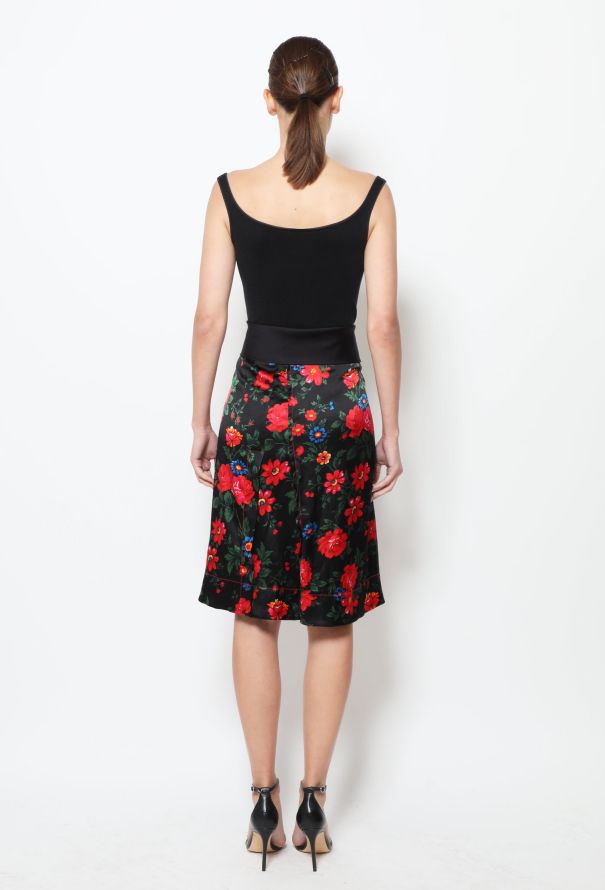 Céline S/S 2015 Draped Silk Skirt - 5