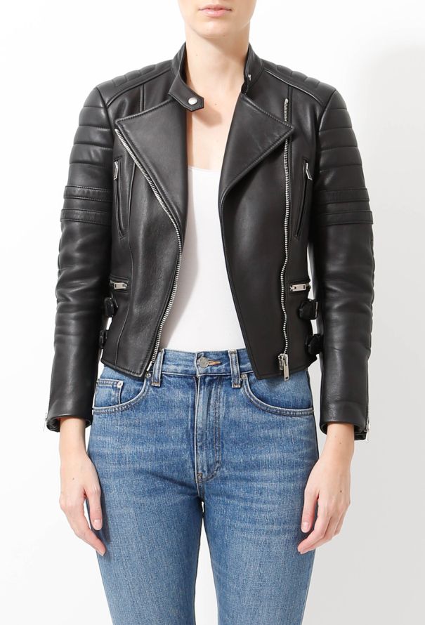Céline Classic Leather Biker Jacket - 2