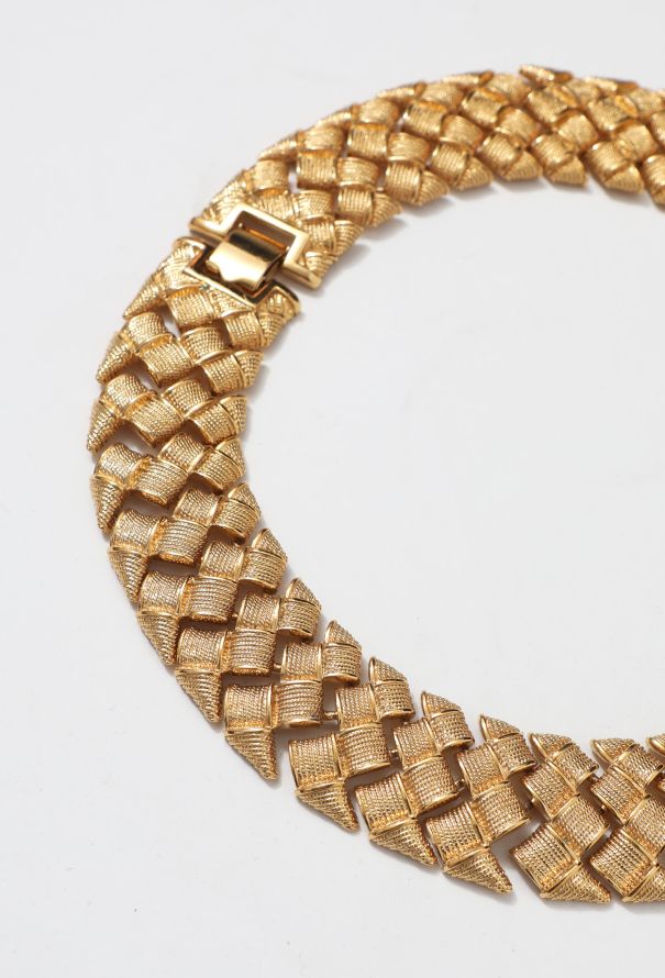 80s Napier Chainlink Collar Necklace - 2