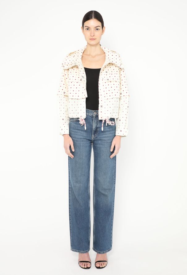 Fendi 2021 Denim Valentine Bomber Jacket - 3