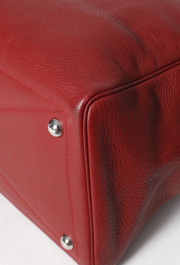 Hermès Red Clemence Victoria 40 - 9