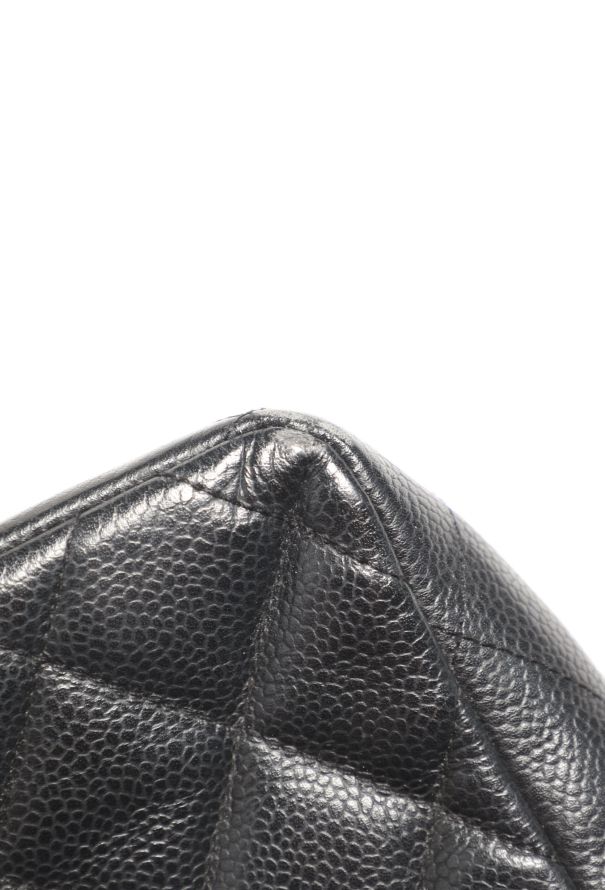 Chanel Caviar Jumbo Timeless Flap Bag - 13