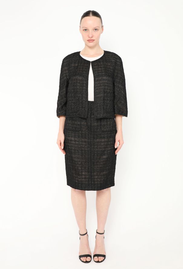 Chanel S/S 2012 Iridescent Bouclé Tweed Set - 1