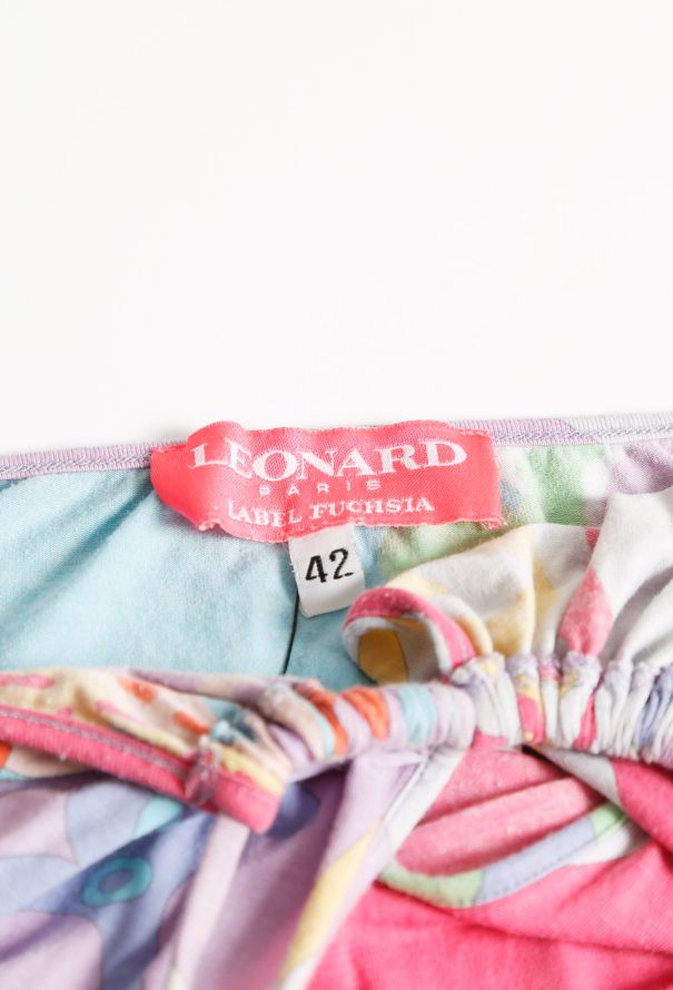 Leonard Fuchsia Floral Halter Dress - 6