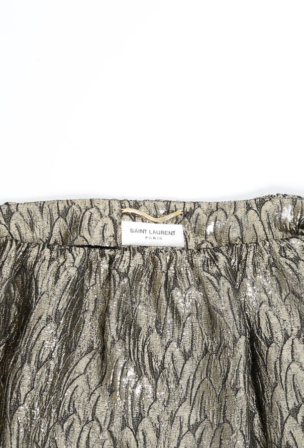 Saint Laurent 2018 Metallic Silk Blouse - 4
