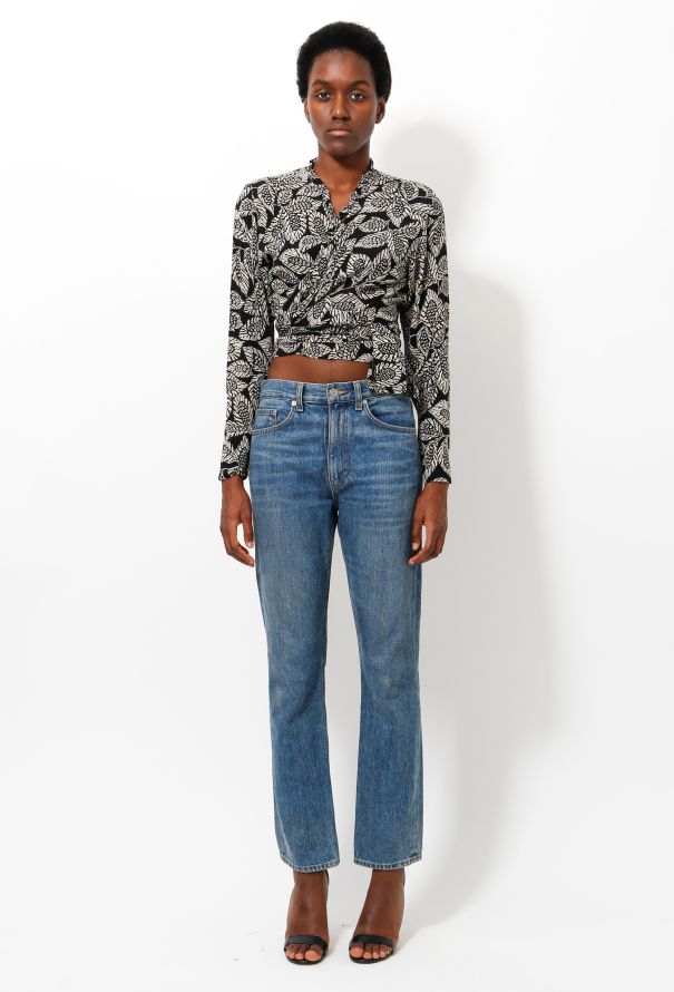 Sonia Rykiel Graphic Wrap Vintage Top - 2