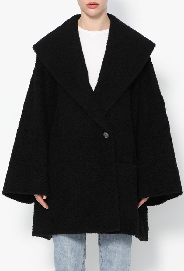 The Row 2021 Misaki Bouclé Shearling Coat - 1