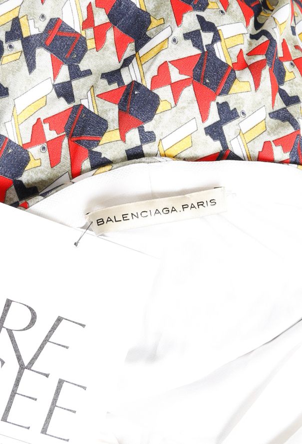Balenciaga 2011 Abstract Asymmetrical Crêpe Dress - 5