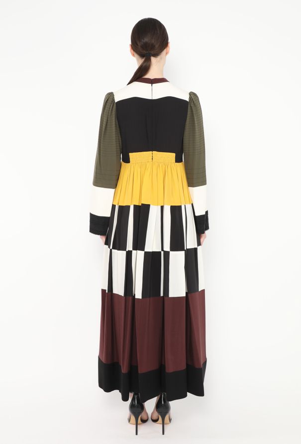 Valentino S/S 2016 Silk Patchwork Dress - 5