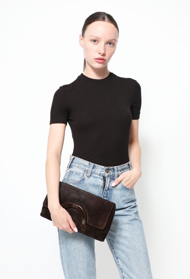 Chloé Early 2000s Suede Clutch - 1