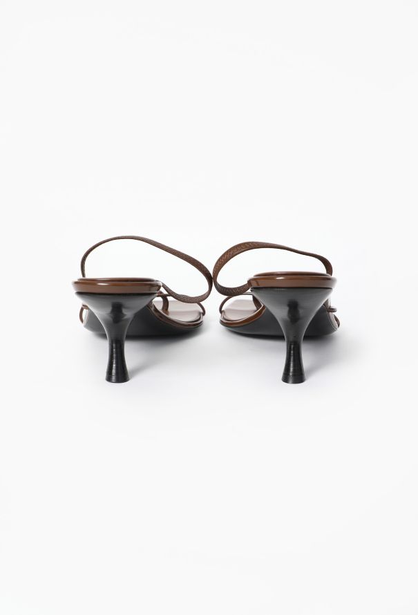 The Row 2023 Rai Slingback Square-Toe Sandals - 4