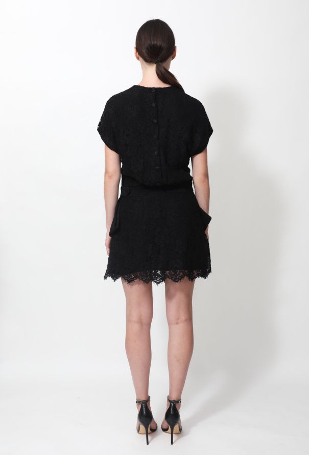Balenciaga 2008 Lace Flared Dress - 4
